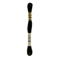 Discover premium imported DMC Stranded Cotton Embroidery Thread in deep black, perfect for your crafting needs at Curat Cart.