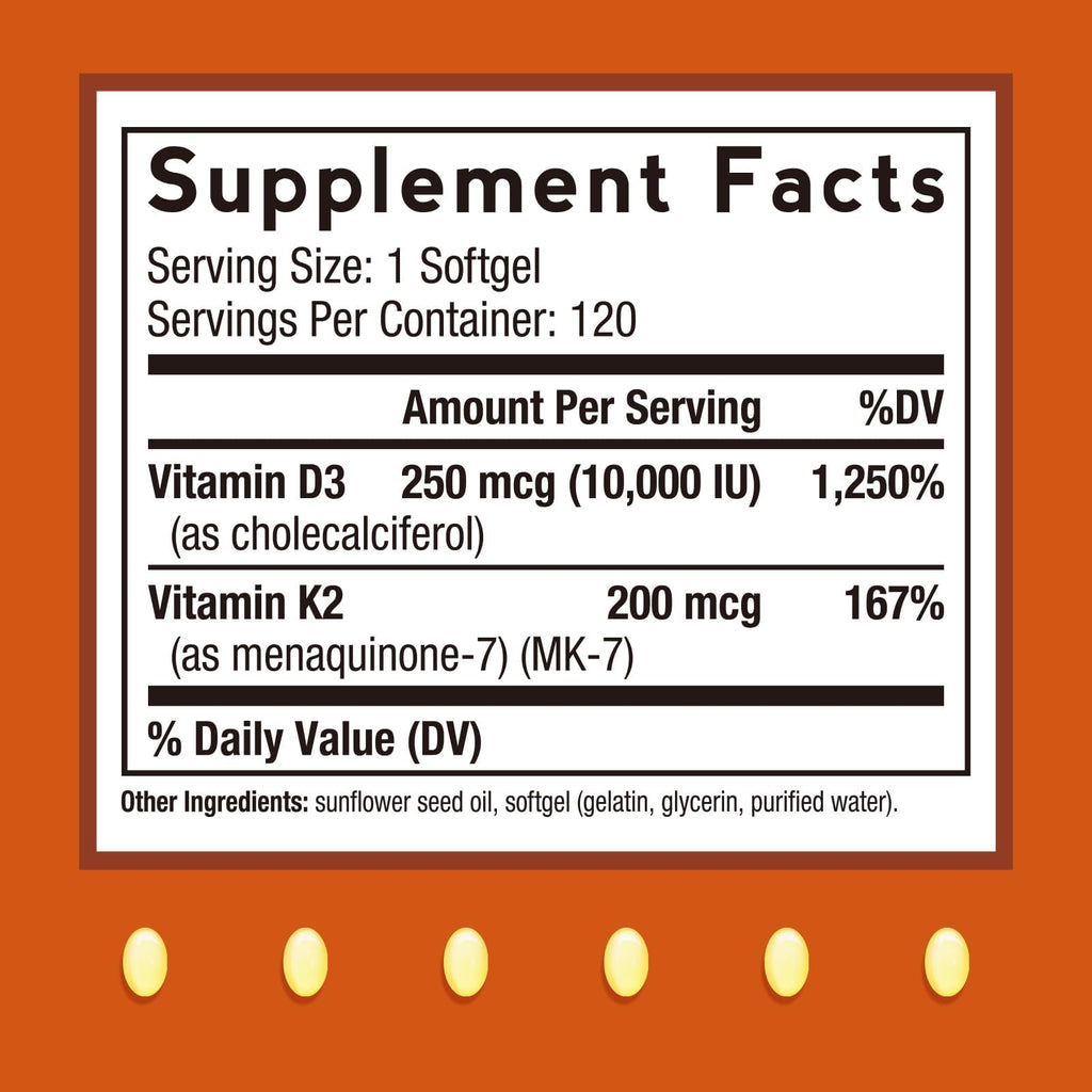 Doctor's Recipes Vitamin D3 K2 offers 100% Authentic support for health, available at Curat Cart in India.