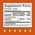 Doctor's Recipes Vitamin D3 K2 offers 100% Authentic support for health, available at Curat Cart in India.