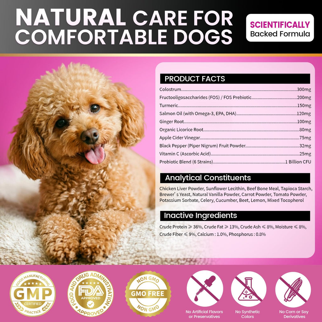 Dog Allergy Chews Itch Relief offers premium imported care for your dog's comfort. Available at Curat Cart for healthy, happy pets.