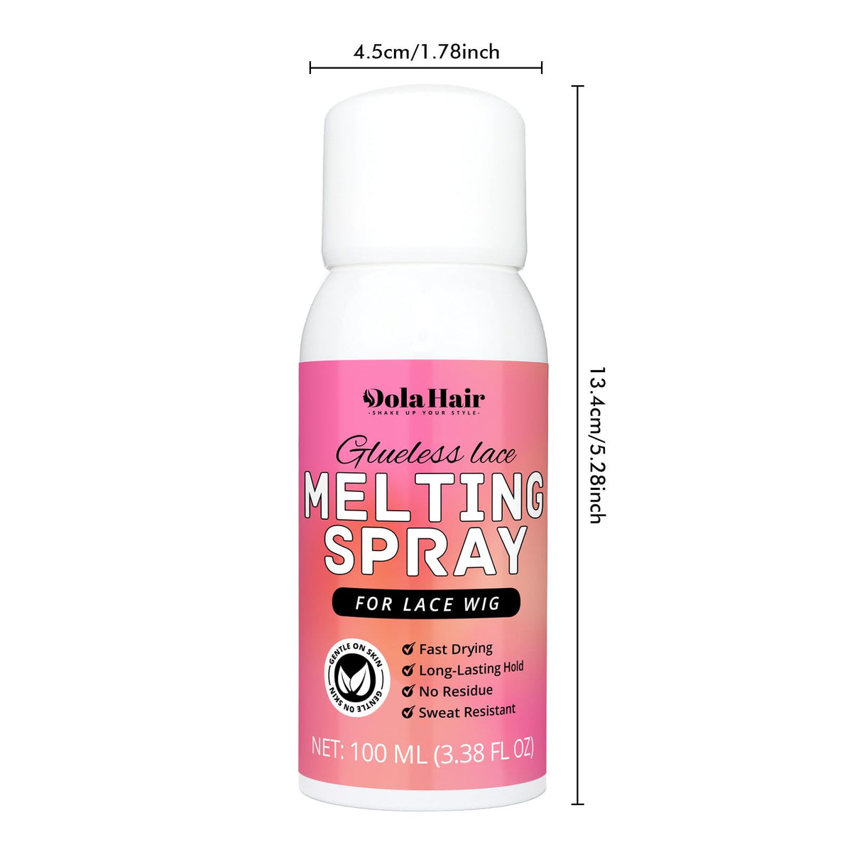 DolaHair Lace Melting Spray offers a premium imported solution for wig styling, known for its fast drying and long-lasting hold. Available at Curat Cart.