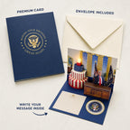 Celebrate with the Donald Trump Birthday Card, featuring a premium design and envelope included. Perfect for special occasions. Curat Cart.