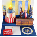 Celebrate with this premium imported Donald Trump Birthday Card featuring a pop-up design and talking feature, available at Curat Cart.