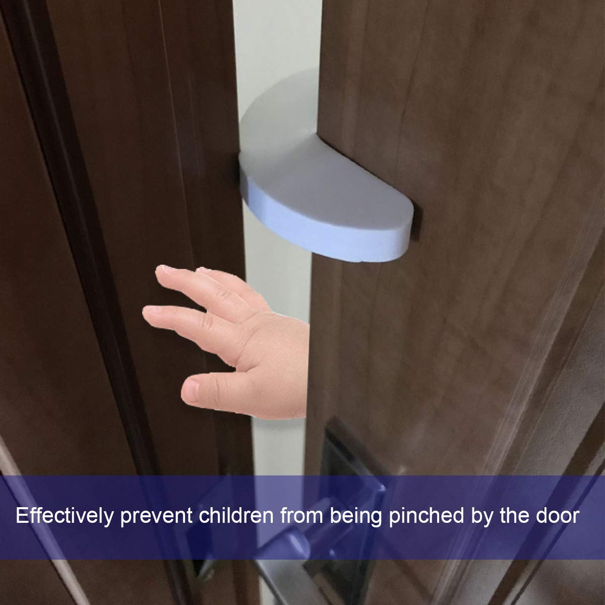 High-quality Baby Door Slam Stopper in official packaging, ensuring safety by preventing door pinching for children. Available at Curat Cart.