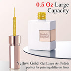 Double Rhythm Metallic Gel Liner in Yellow Gold, 0.5 oz, perfect for detailed lines. 100% authentic and genuine product.