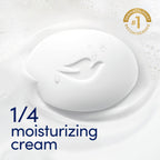 Dove Beauty Bar Soap Original, pack of 3, enriched with 1/4 moisturizing cream. 100% genuine and dermatologically recommended.