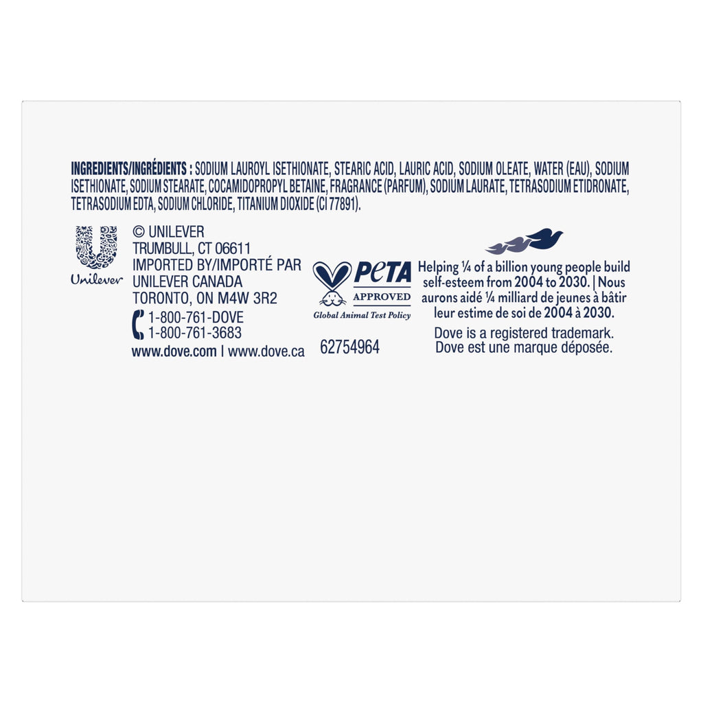 Original Dove Beauty Bar Soap, Pack of 3, featuring essential moisturizing ingredients and PETA approved packaging.