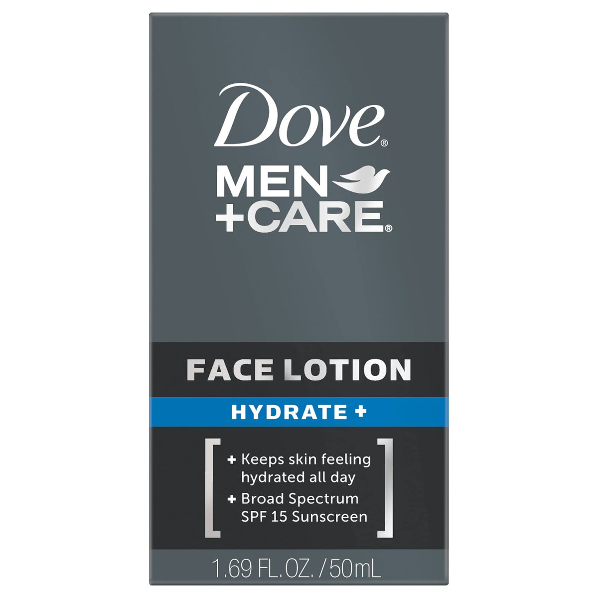 Dove Men Care Face Lotion, 50ml, hydrates skin all day. Available in India, order online for fresh skincare.