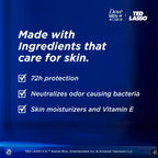 Dove Men Fresh Victory Antiperspirant showcases 72-hour protection, skin moisturizers, and Vitamin E in official packaging from Curat Cart.