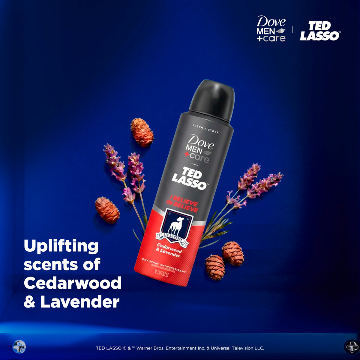 Experience Dove Men Fresh Victory Antiperspirant, featuring uplifting scents of Cedarwood and Lavender. Specially curated by Curat Cart.