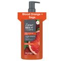 Dove Men+Care Moisturizing Body Wash with Blood Orange & Sage; 100% authentic, 26 fl oz bottle; refreshing scent.