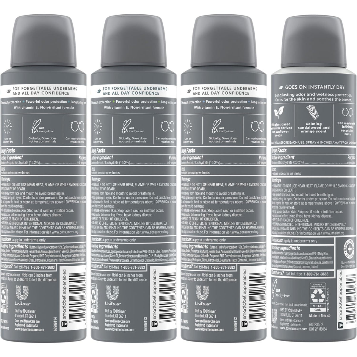 Dove Men Care Dry Spray Antiperspirant offers all-day protection. 100% Authentic, available at Curat Cart in India.