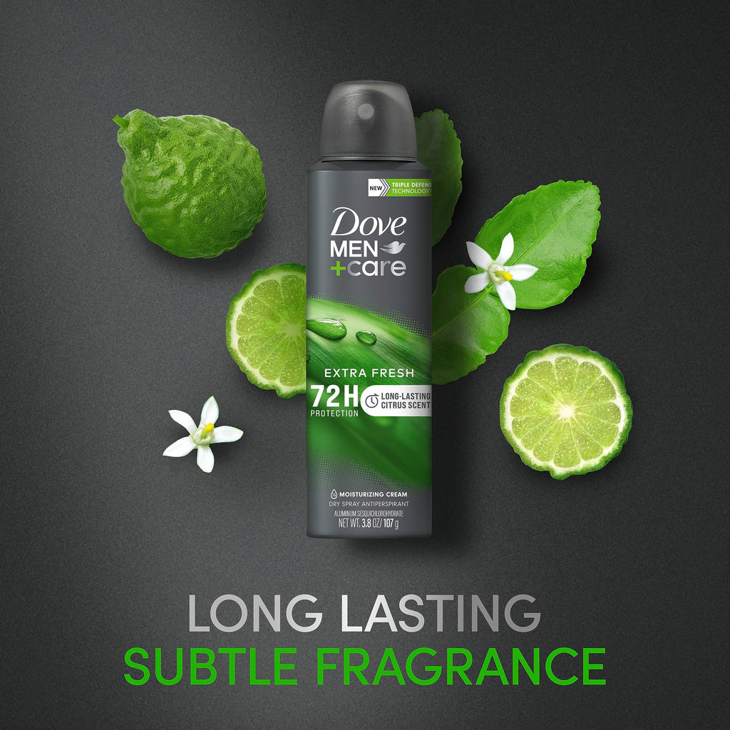 Discover Dove Men Care Dry Spray Antiperspirant, offering 72-hour protection. Specially curated by Curat Cart for lasting freshness.