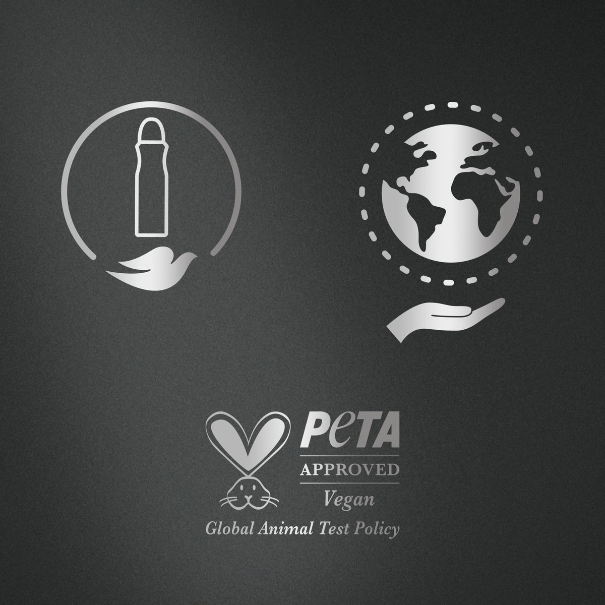 Dove Men Care Dry Spray Antiperspirant, specially curated by Curat Cart, showcases PETA-approved vegan symbols for conscious consumers.