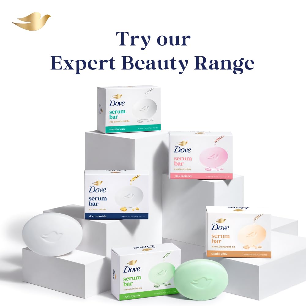 Dove Serum Bar with Pro-Ceramide - Back Label & Ingredients Details | buy 100% authentic product online in India via Curat Ca