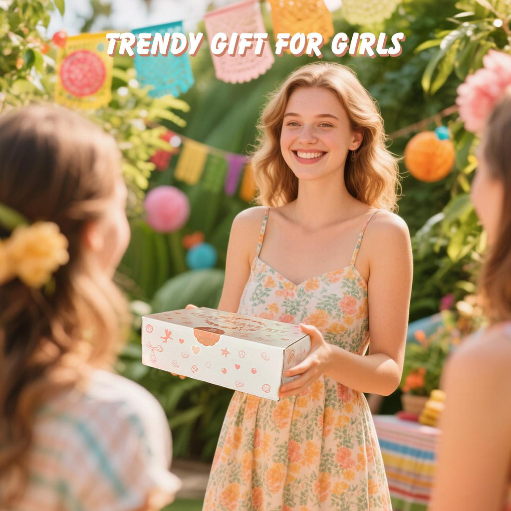 Dowsabel Clay Beads Bracelet Making Kit, a trendy gift for girls. 100% Authentic and available at Curat Cart in India.