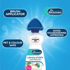 Dr. Beckmann Upholstery Stain Remover with brush applicator, 100% Authentic, available in India at Curat Cart.
