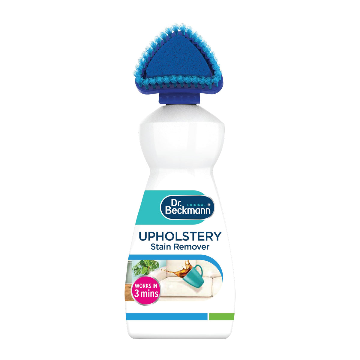 Discover Dr. Beckmann Upholstery Stain Remover, a premium import that works in just 3 minutes. Available at Curat Cart.