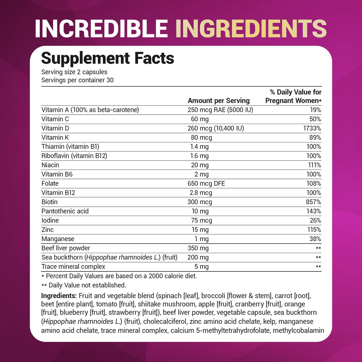 Dr. Berg Prenatal Vitamins for Women featuring high-quality packaging, enriched with essential nutrients at Curat Cart.