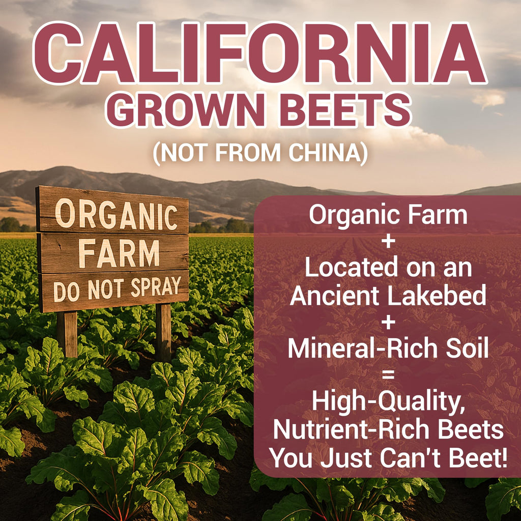 Discover Dr. Berg Organic Beet Powder, sourced from California's nutrient-rich soil. 100% Authentic, available at Curat Cart.