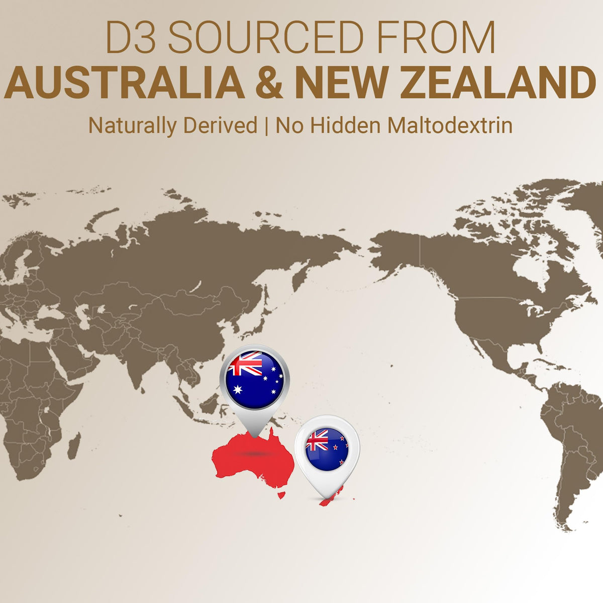 Discover Dr. Berg's Vitamin D3 K2, sourced naturally from Australia and New Zealand. Verified by CuratCart for quality assurance.