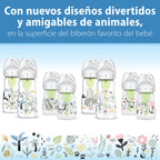 Dr. Brown's Anti-Colic Baby Bottles feature fun animal designs, premium imports available at Curat Cart for your baby's comfort.