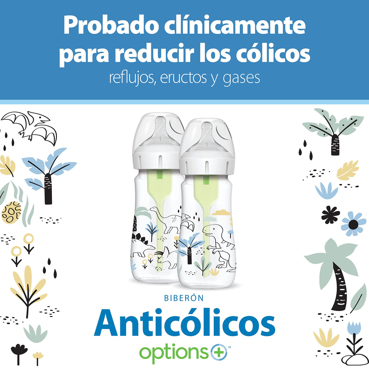 Dr. Brown's Anti-Colic Baby Bottles, specially curated by Curat Cart, designed to reduce colic, burps, and gas in infants.