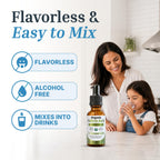 Organic Folinic Acid by Dr. Green Mom, flavorless and alcohol-free, available at Curat Cart. Trustworthy and easy to mix into drinks.