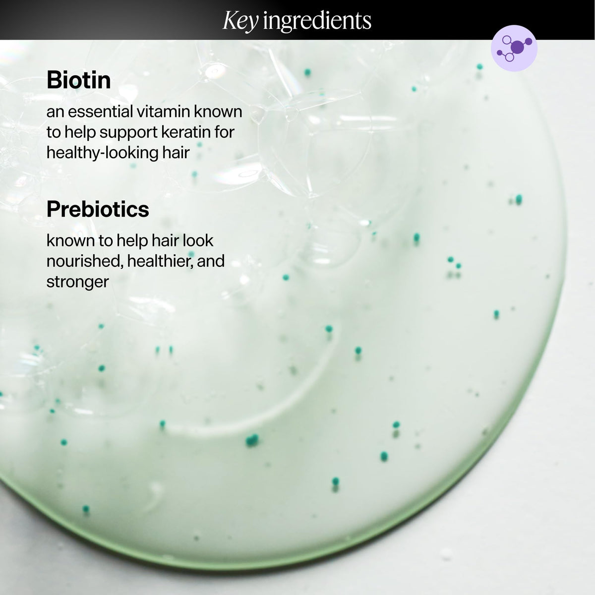 Dr. Groot Hair Thickening Shampoo showcasing biotin and prebiotics for healthier hair in original packaging.