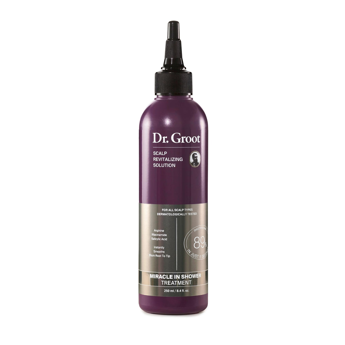 100% Genuine Dr. Groot Miracle Shower Treatment, a scalp revitalizing solution for all hair types, 200ml bottle.