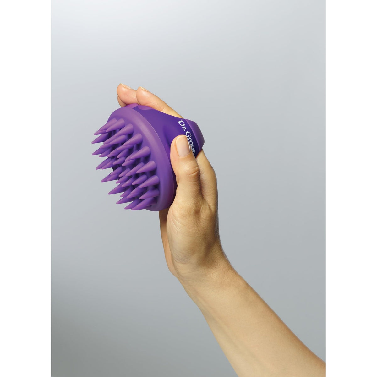 Dr. Groot Scalp Cleansing Brush in high-quality finish, ergonomically designed for effective scalp treatment. Available at Curat Cart.