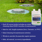 Dr. Pooper Septic Tank Treatment, specially curated by Curat Cart, ensures effective maintenance for all septic systems. Safe and all-natural.
