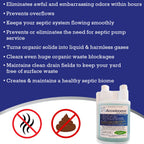Dr. Pooper Septic Tank Treatment in official packaging, eliminates odors and maintains a healthy septic biome. Available at Curat Cart.