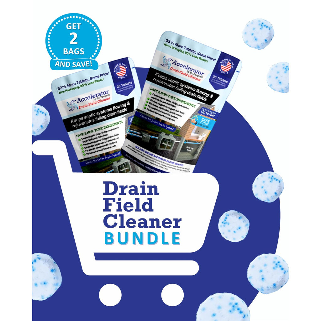 Dr. Pooper Drain Field Cleaner bundle offers 100% authentic solutions for septic systems, available at Curat Cart in India.