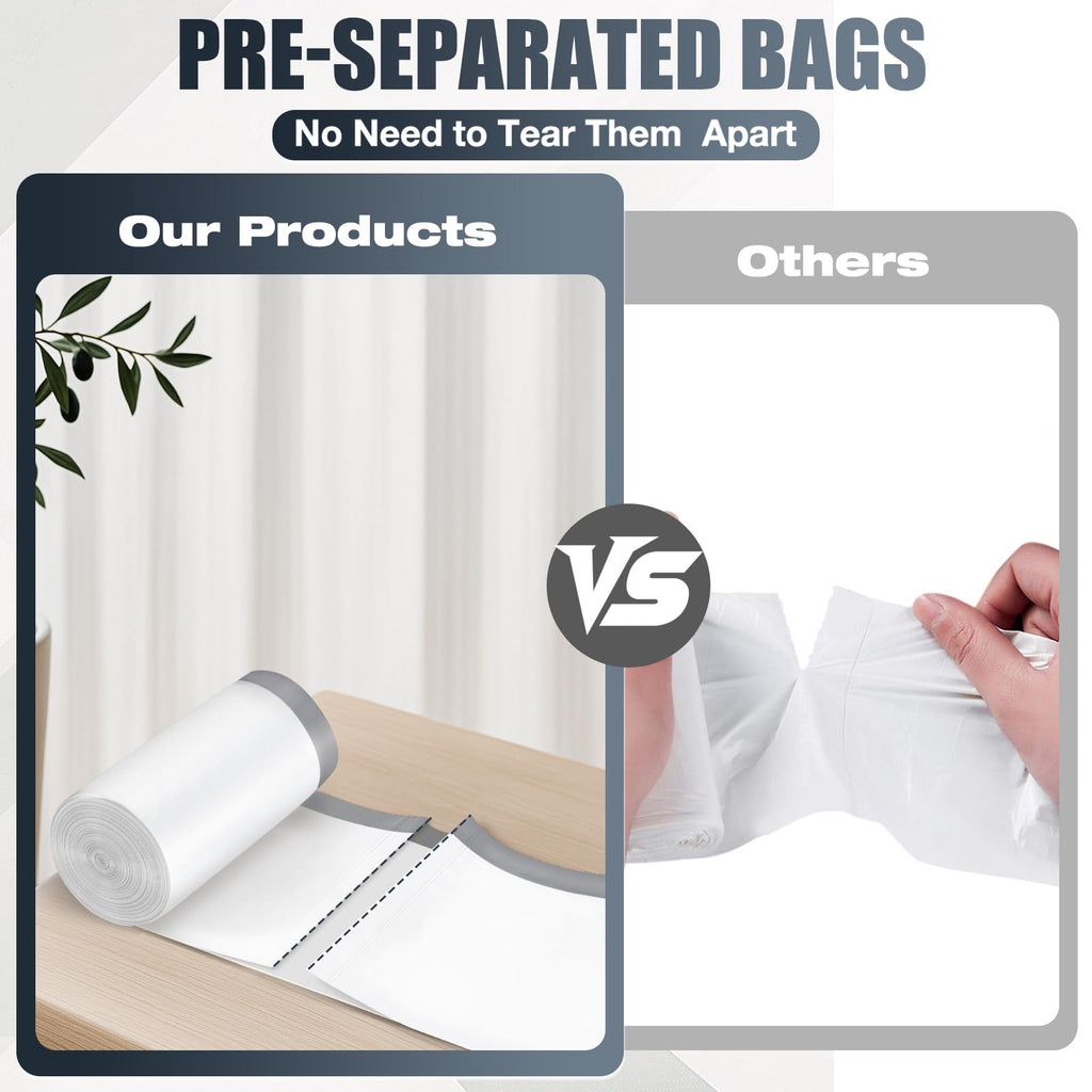 Discover exclusive Drawstring Trash Bags by Curat Cart, featuring pre-separated design for convenience. Perfect for hassle-free disposal.