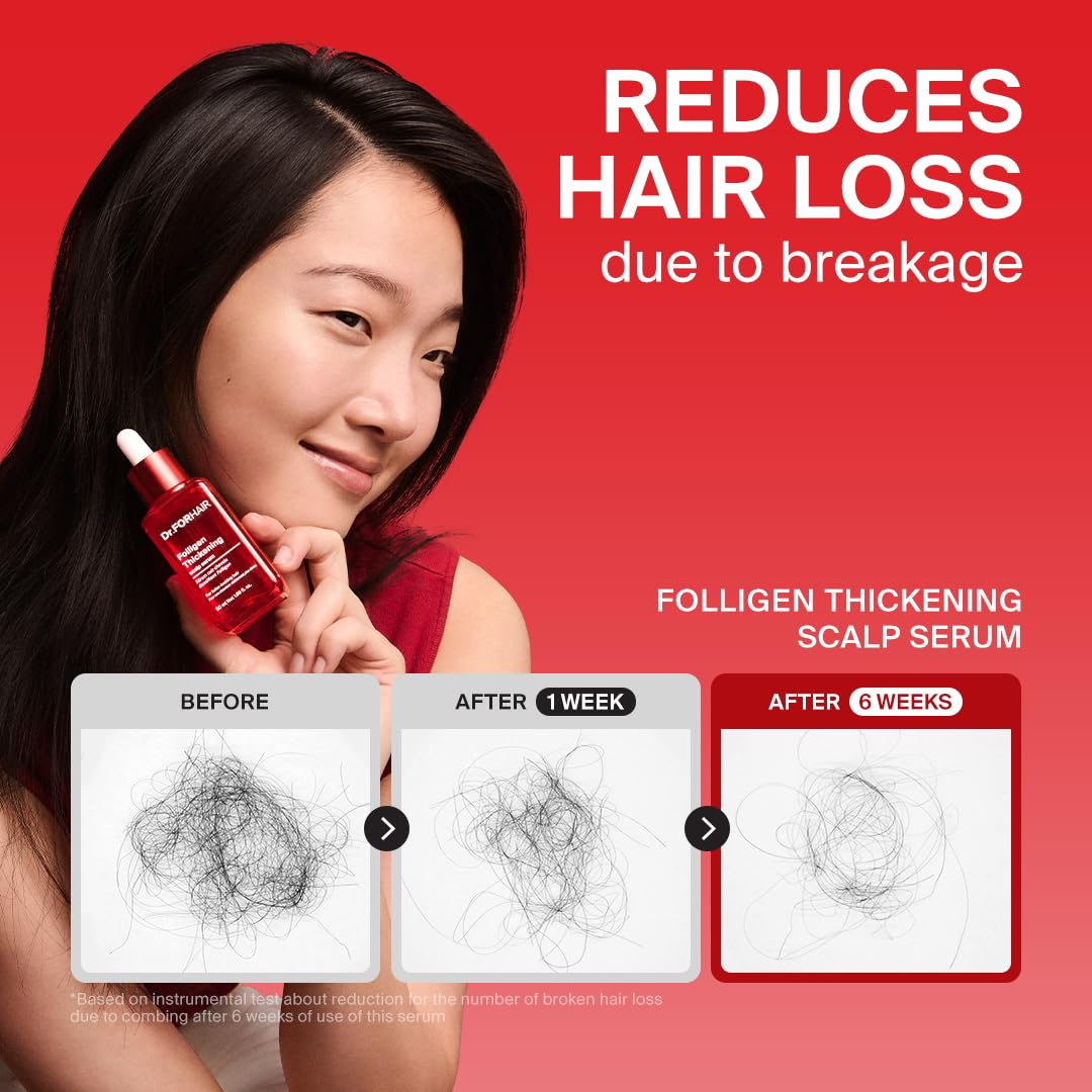 Discover Dr.FORHAIR Folligen Thickening Serum, specially curated by Curat Cart to reduce hair loss and enhance thickness.