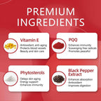 Discover DRFOSTER Ubiquinol CoQ10 200mg, a premium import featuring Vitamin E, PQQ, and Black Pepper Extract for optimal health. Available at Curat Cart.