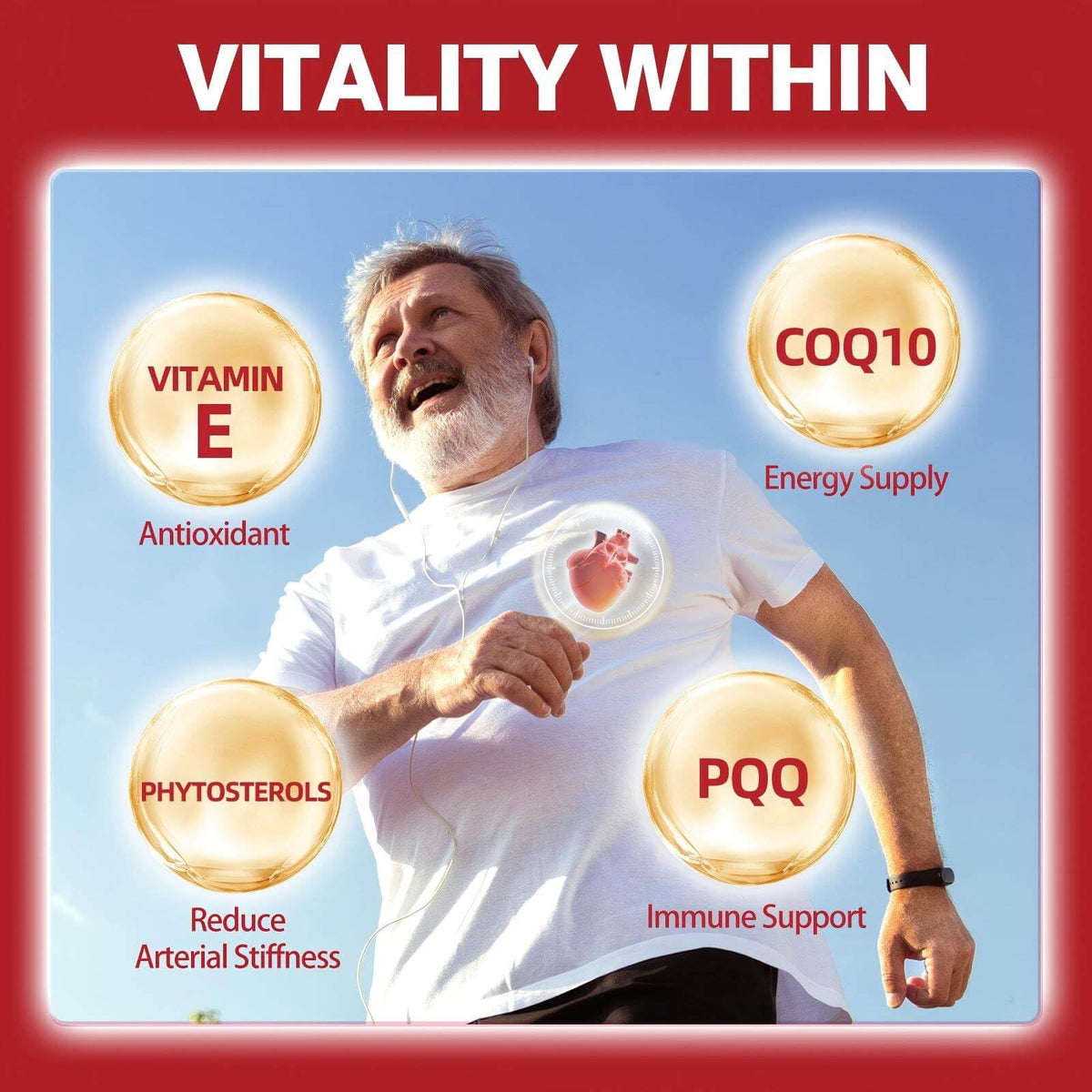 Experience vitality with DRFOSTER Ubiquinol CoQ10 200mg, specially curated by Curat Cart for enhanced energy and immune support.