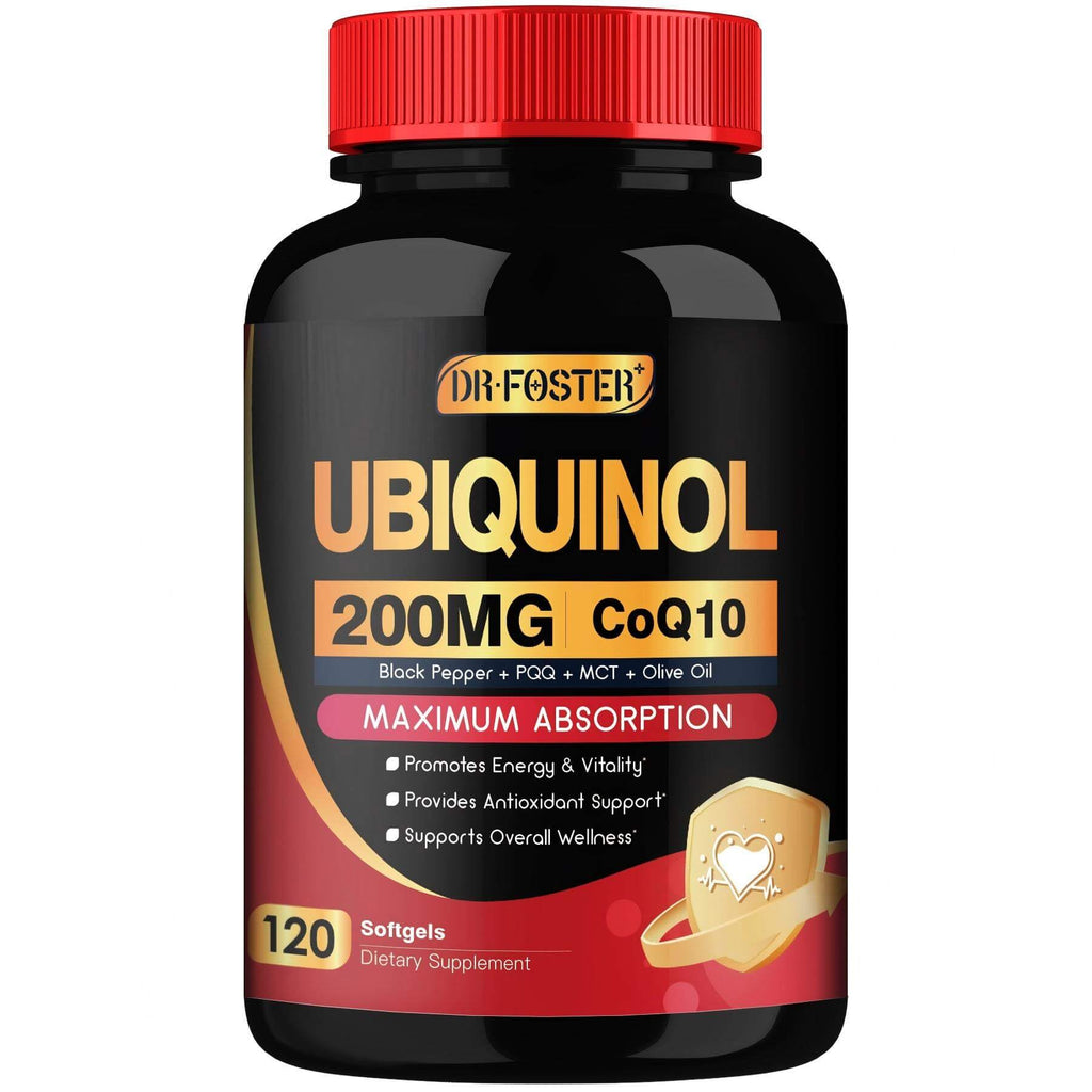 Discover DRFOSTER Ubiquinol CoQ10 200mg, a premium imported dietary supplement for energy and wellness. Available at Curat Cart.