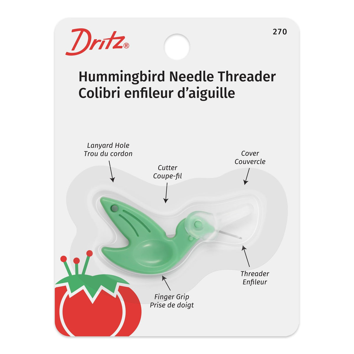 Discover the Dritz Hummingbird Needle Threader, a premium import perfect for effortless threading. Available at Curat Cart.