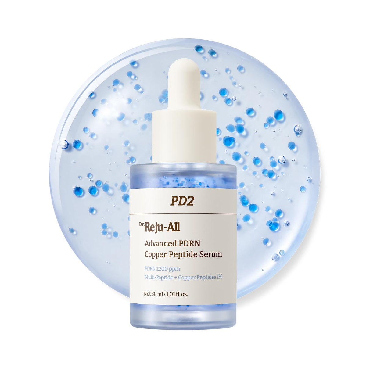 Discover the authentic Dr.Reju-All Advanced PDRN Serum, featuring 1200 ppm of PDRN and copper peptides for vibrant skin.
