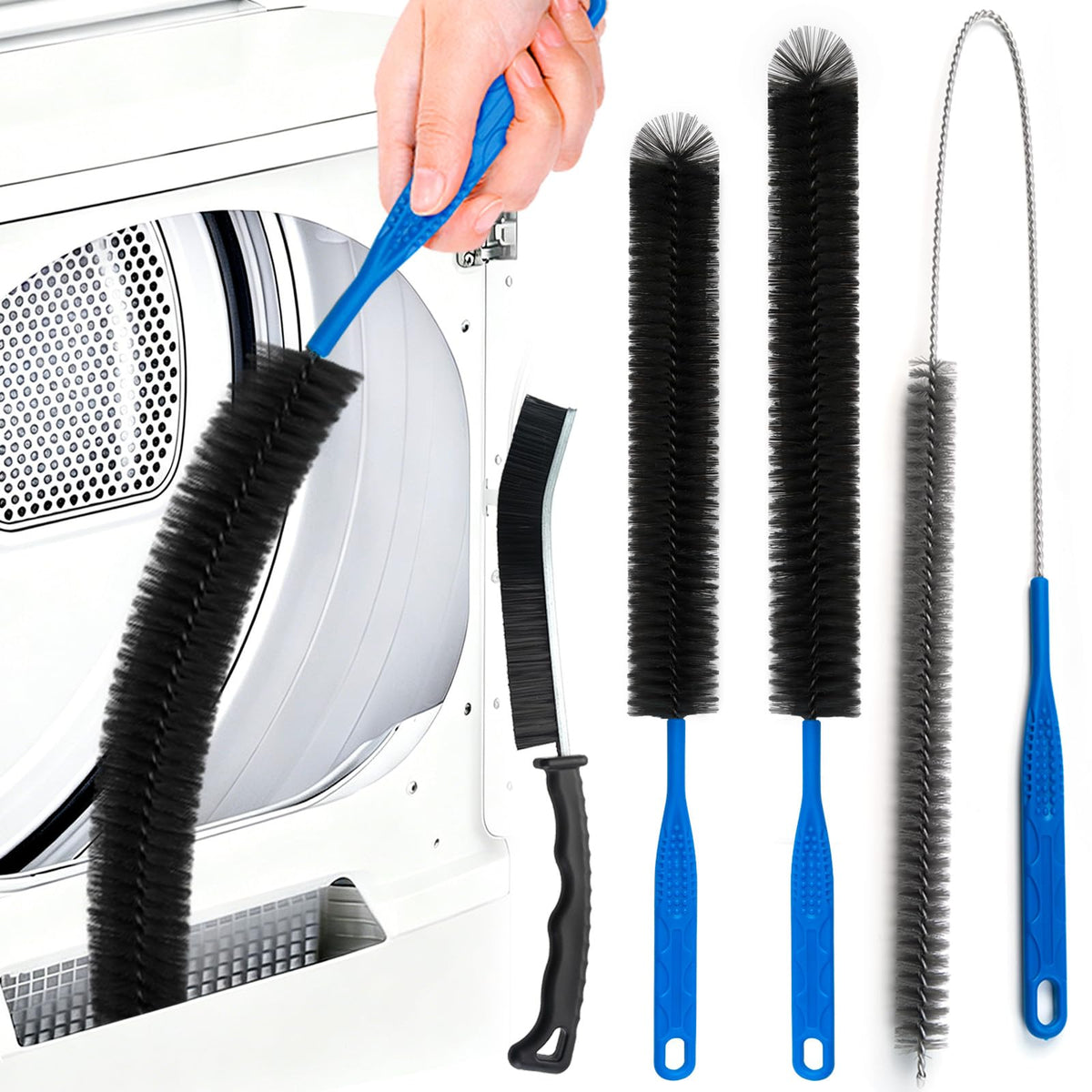 Efficient Dryer Vent Cleaner Kit, premium imported tools for optimal lint removal. Available at Curat Cart.