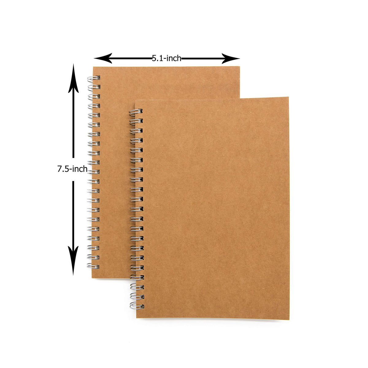 DSTELIN Blank Spiral Notebook in high-quality packaging, perfect for note-taking. Available at Curat Cart.