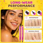 Authentic dual-ended freckle stamp pen, designed for realistic freckles. Smudge-proof & waterproof, perfect for all-day wear.