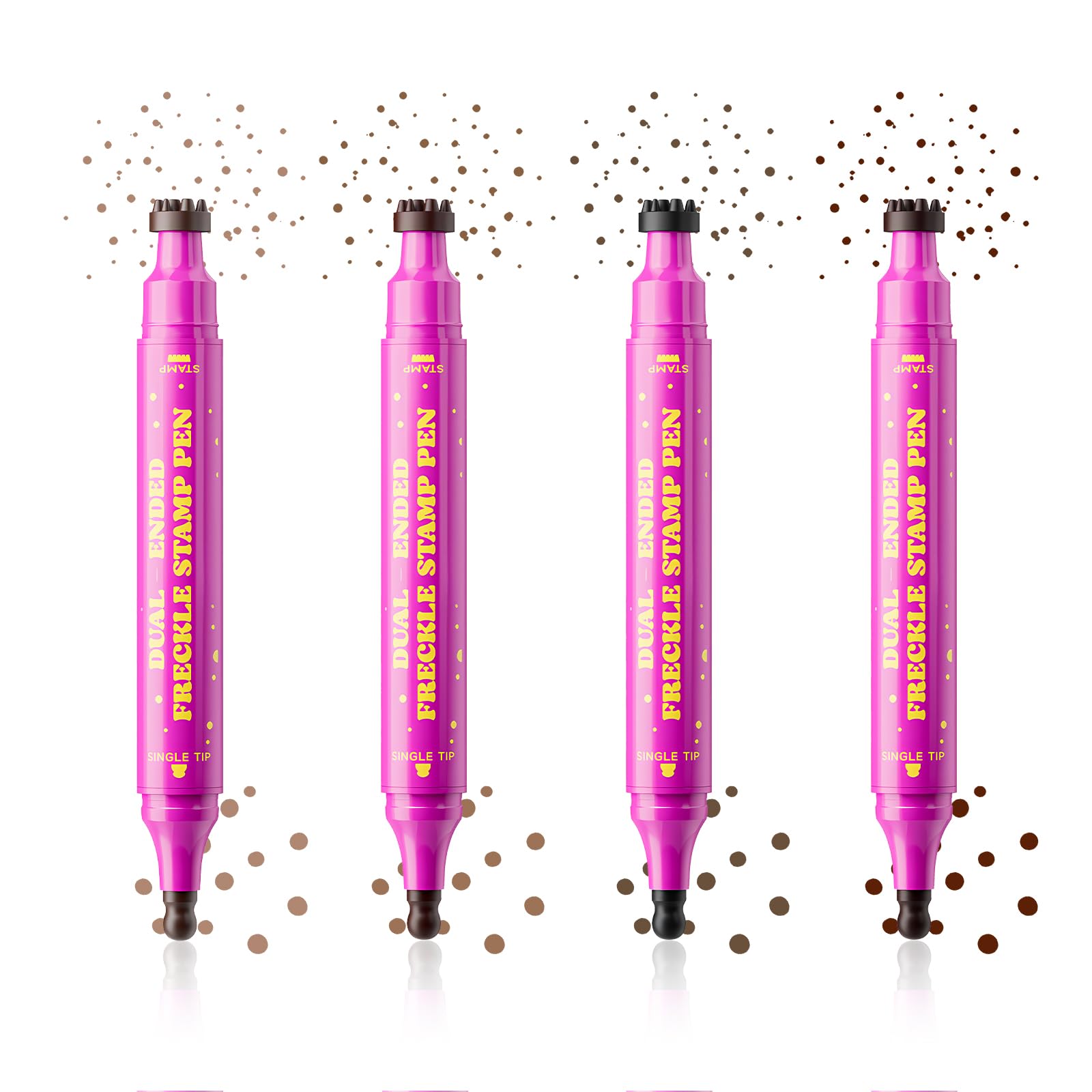 Create flawless faux freckles with this vibrant dual-ended freckle stamp pen. Verified by CuratCart for quality.
