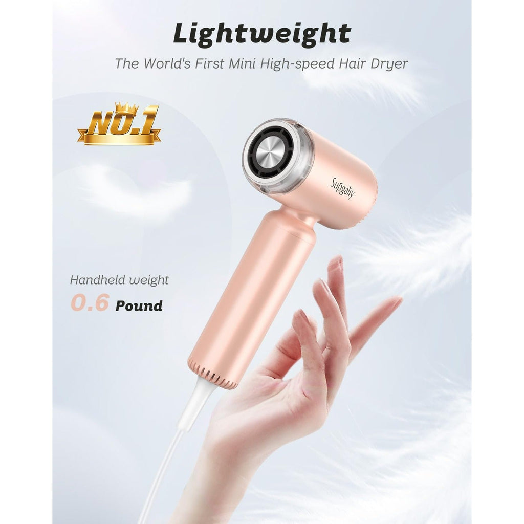 Lightweight, mini dual voltage travel hair dryer, ideal for on-the-go styling. Verified by CuratCart for trust.