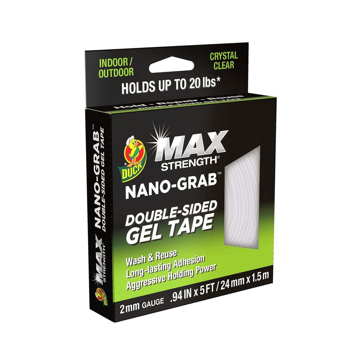 Discover Duck MAX Strength Gel Tape, a premium imported solution for strong, long-lasting adhesion. Available at Curat Cart.