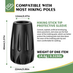 Premium replacement rubber tips for poles, compatible with most hiking poles. 100% Authentic and available at Curat Cart in India.