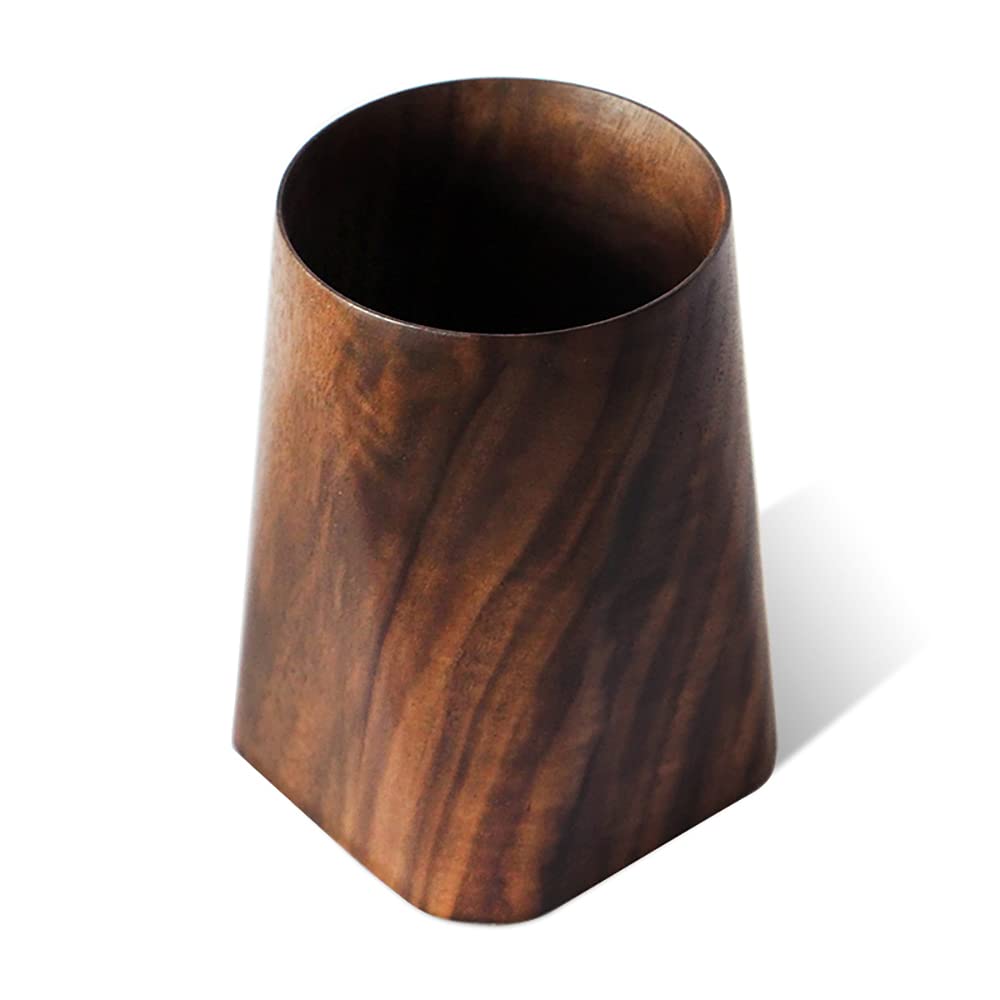 Elegant Black Walnut Pencil Holder, a premium import from Curat Cart, showcasing exquisite craftsmanship and rich wood grain.
