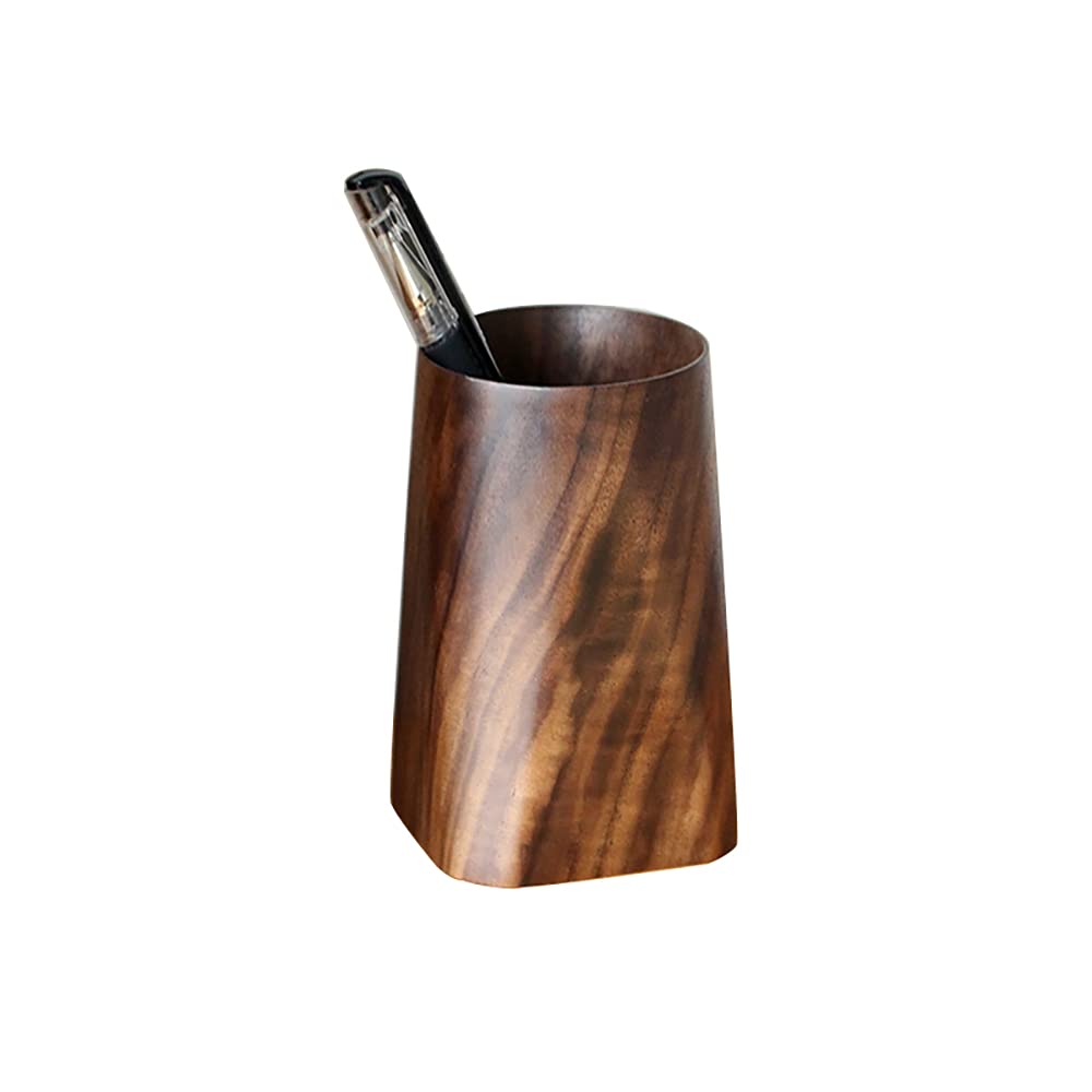Stylish Black Walnut Pencil Holder from Curat Cart, 100% Authentic and available in India for your premium workspace.